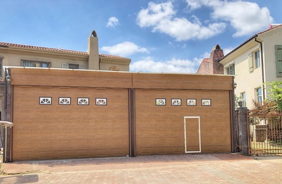 海顿木纹车库门